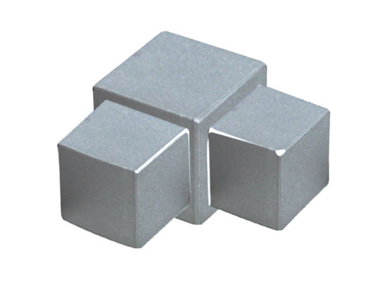 Dual-Purpose Aluminum Square Corner, Bright Clear - 3/8"