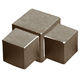 Dual-Purpose Aluminum Square Corner, Satin Titanium - 1/2"