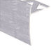 Nez de marche en céramique, Anodisé clair martelé - 3/8" x 12'