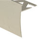 Ceramic Tile Stair Nosing, Hammered Titanium - 3/8" x 12'