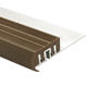 Anti-Skid Stair Nosing Vinyl Insert, Brown - 3/8" x 8'