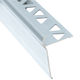 Decorative Tile Stair Nosing, Satin Clear Anodized - 1/2" x 12'