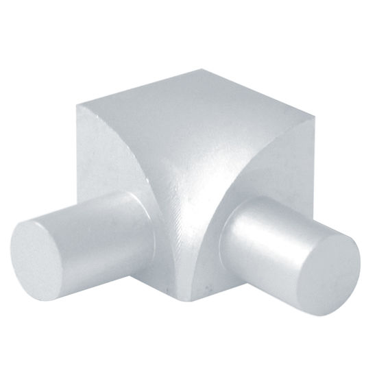 Round Edge 3/8 in. Satin Anodized Aluminum Inside Corner Round Edge 3/8 in. Satin Anodized Aluminum Inside Corner