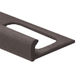 Heavy-Duty Flat Vinyl Tile Edge, Black - 5/16" x 8'