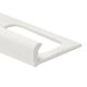 Heavy-Duty Flat Vinyl Tile Edge, White - 5/16" x 8'