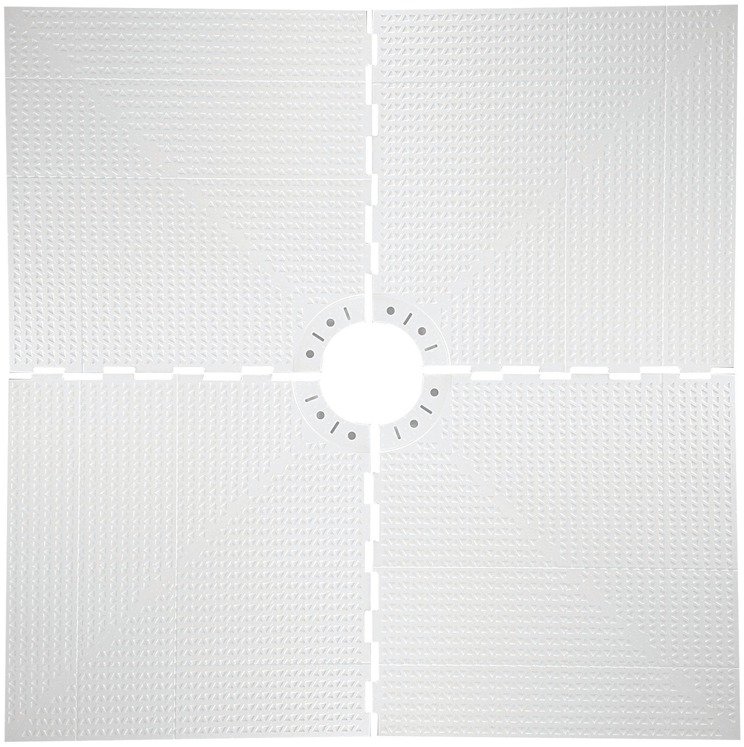 Prova Curbless Prefabricated Sloped Pan with Center Drain Outlet Prova-Mat  Pan Liner - 60 x 60 (TT8114PAN05) | FloorBox
