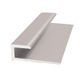 Aluminum J-Molding for LVT/LVP, Satin Clear Anodized - 1/8" x 12'