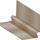 Moulure concave en aluminium pour LVT/LVP, Titane satiné - 13/64" x 12'