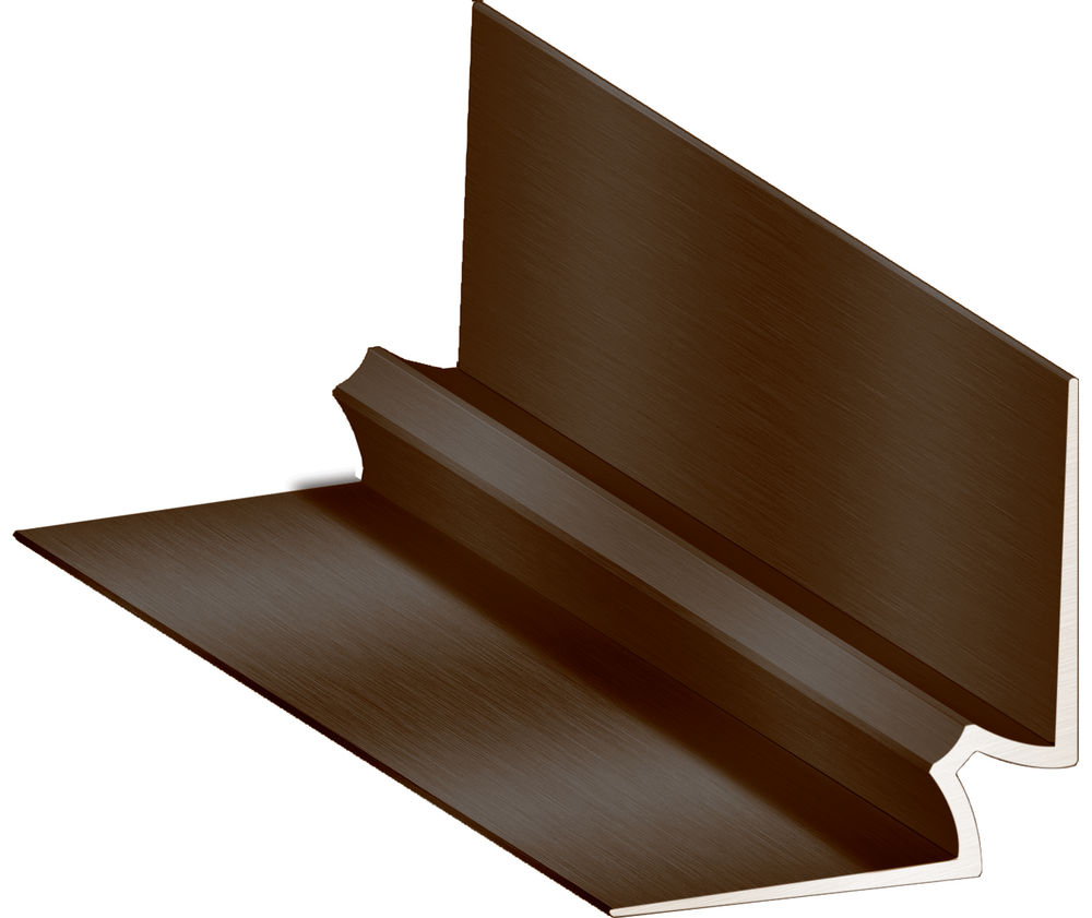 M-D PRO - Moulure relevée en aluminium, Clair anodisé satiné - 3/32