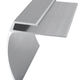 Nez de marche en aluminium pour LVT/LVP, Clair anodisé satiné - 5/64" x 1/8" x 12'