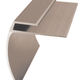 Aluminum Stair Nose for LVT/LVP, Satin Titanium - 5/64" x 1/8" x 12'