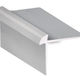 Nez de marche en aluminium avec coin extérieur carré pour LVT/LVP, Clair anodisé satiné - 5/32" x 13/64" x 12'