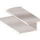 Aluminum LVT to Carpet Transition, Satin Clear Anodized - 13/64" x 12'