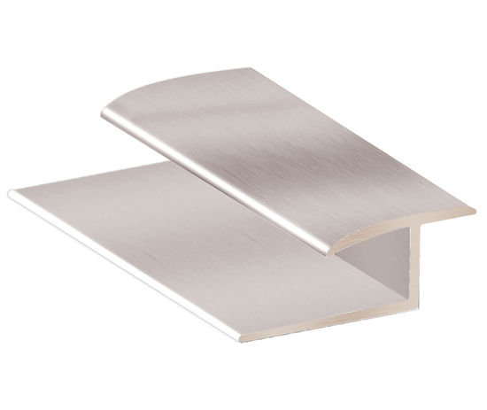 Aluminum LVT to Carpet Transition, Satin Clear Anodized - 13/64" x 12'