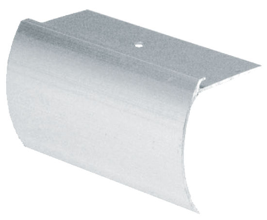 Scribe to Nosing Aluminum Satin Clear Anodized 1-5/8" x 12'