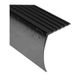 Nez de marche en aluminium avec tombant, Noir martelé - 1 5/8" x 12'