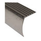 Aluminum Drop Stair Nosing, Hammered Titanium - 1 5/8" x 12'