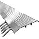 Seuil de porte low-profile sans bordure en aluminium, Perforations au centre - Finition d'usinage - 6" x 12'