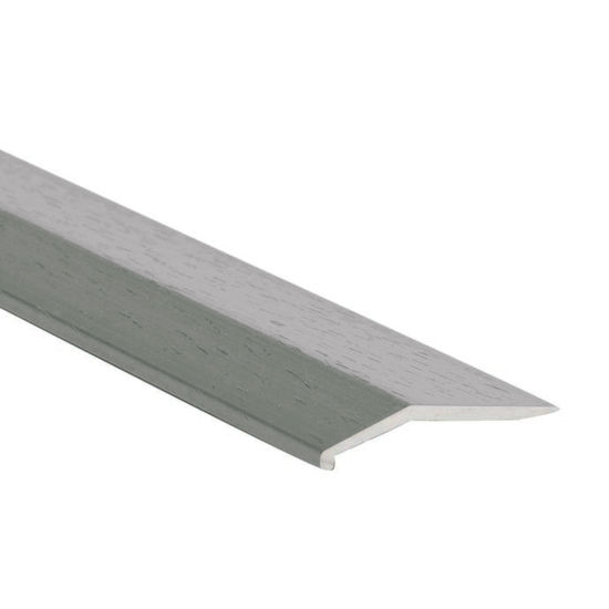 Barre biseautée en aluminium résidentielle titane martelé 1" x 12'