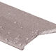 Barre biseautée en aluminium argent martelé 1" x 12'