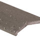 Barre biseautée en aluminium titane martelé 1" x 12'