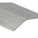 Barre biseautée en aluminium économique argent martelé 1-1/2" x 12'