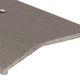 Barre biseautée en aluminium commerciale Titane martelé 2" x 12'