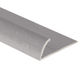 Aluminum Tapdown Pinless Residential, Hammered Silver - 1/2" x 12'