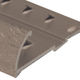Moulure robuste en aluminium pour tapis avec punaises, Titane martelé - 5/8" x 12'