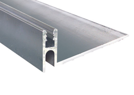 Aluminum Cap Track Pinless, Mill Finish - 1/2" x 12'