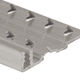 Aluminum Cap Track Pinned, Mill Finish - 3/8" x 12'