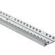 Aluminum Cap Track Pinned, Mill Finish - 3/8" x 12'