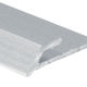 Aluminum Flooring Cap Satin Clear Anodized 1/10" x 15/16" x 12'
