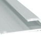 Bordure de finition en aluminium pour revêtement de sol résilient Clair anodisé satiné 1/8" x 12'