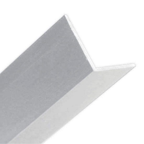 Garde de coin en aluminium Brillant clair 3/4" x 12' 
