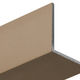 Garde de coin en aluminium Titane satiné 1" x 12'