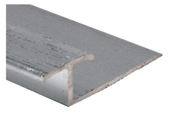 Commercial Aluminum Pinless Divider, Hammered Titanium - 5/16" x 7/16" x 12'