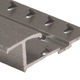 Commercial Aluminum Pinned Divider, Hammered Titanium - 5/16"x 7/16" x 12'