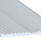 Règle droite à dents de tigre en aluminium, Clair anodisé satiné - 2 1/4" x 12 1/2'