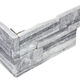 Wall Tiles Ledger Stone Nordic Crystal Split Face Assembled Corner 6" x 18"