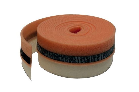 BEKOTEC-BRS/KF Adhesive Edge Strip Polyethylene Foam 5/16" (8 mm) x 3-1/8" x 82'