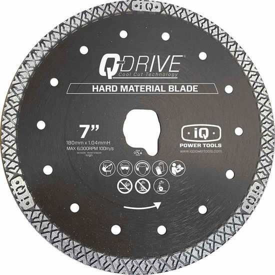 Lame pour tuiles de céramique et matériaux dur Q-Drive 7" x 005