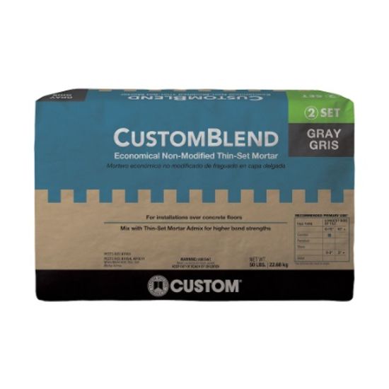 Custom Building Products CustomBlend 50 lb. Gray Economical Non-Modified Thinset Mortar