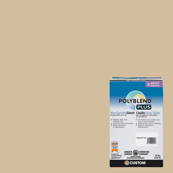 Custom Building Products Polyblend Plus #122 Linen 10 lb. Unsanded Grout