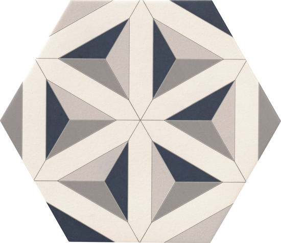Hexagon Floor Tiles Malmoe 11" x 13"