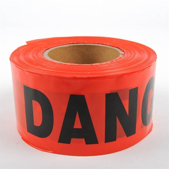 Red Danger Tape 3" x 1000'