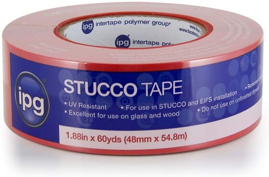 Masking Tape for Stucco - Red - 48 mm