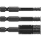 Ensemble de trépans diamantés à coupe humide (paquet de 3)