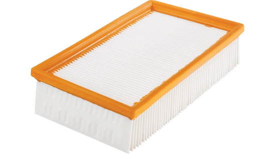 Filtre plat plissé en polyester (PES)