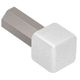 QUADEC Coin intérieur/extérieur 90° Aluminium anodisé Blanc mat 3/8" (10 mm)